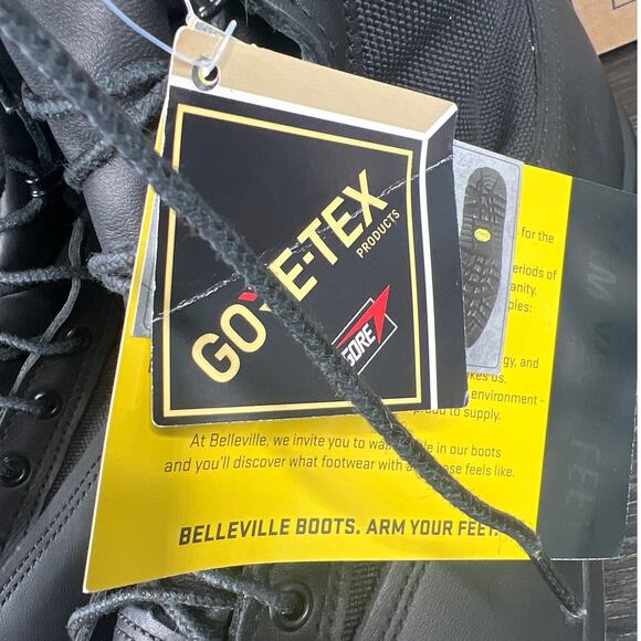 NWT Belleville 700V Wide Black Goretex Waterproof Combat Boots Size 13.5 W main image 4